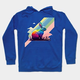 Rainbow Rabbit Hoodie